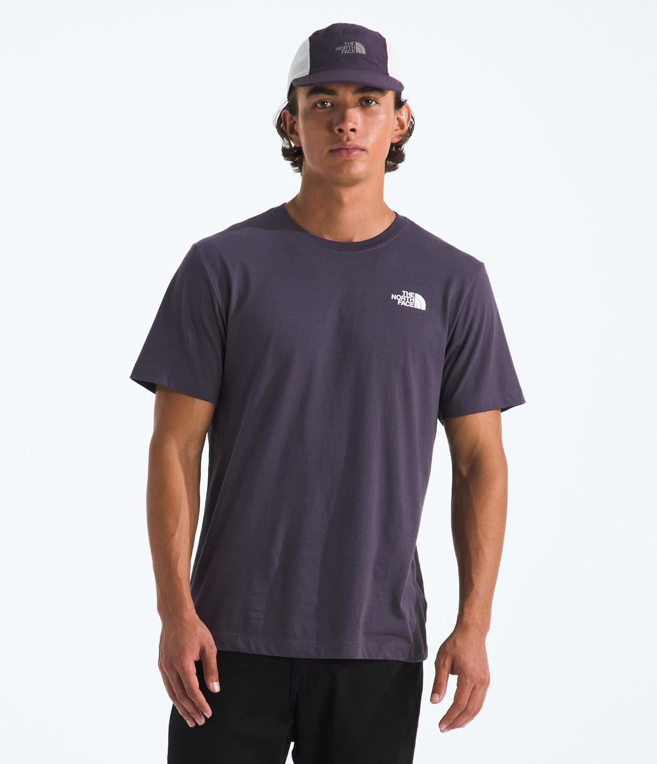 imageTHE NORTH FACE Mens Core Box NSE Short Sleeve Tee Branded Tshirt With a Ribbed CollarEndless Dusk