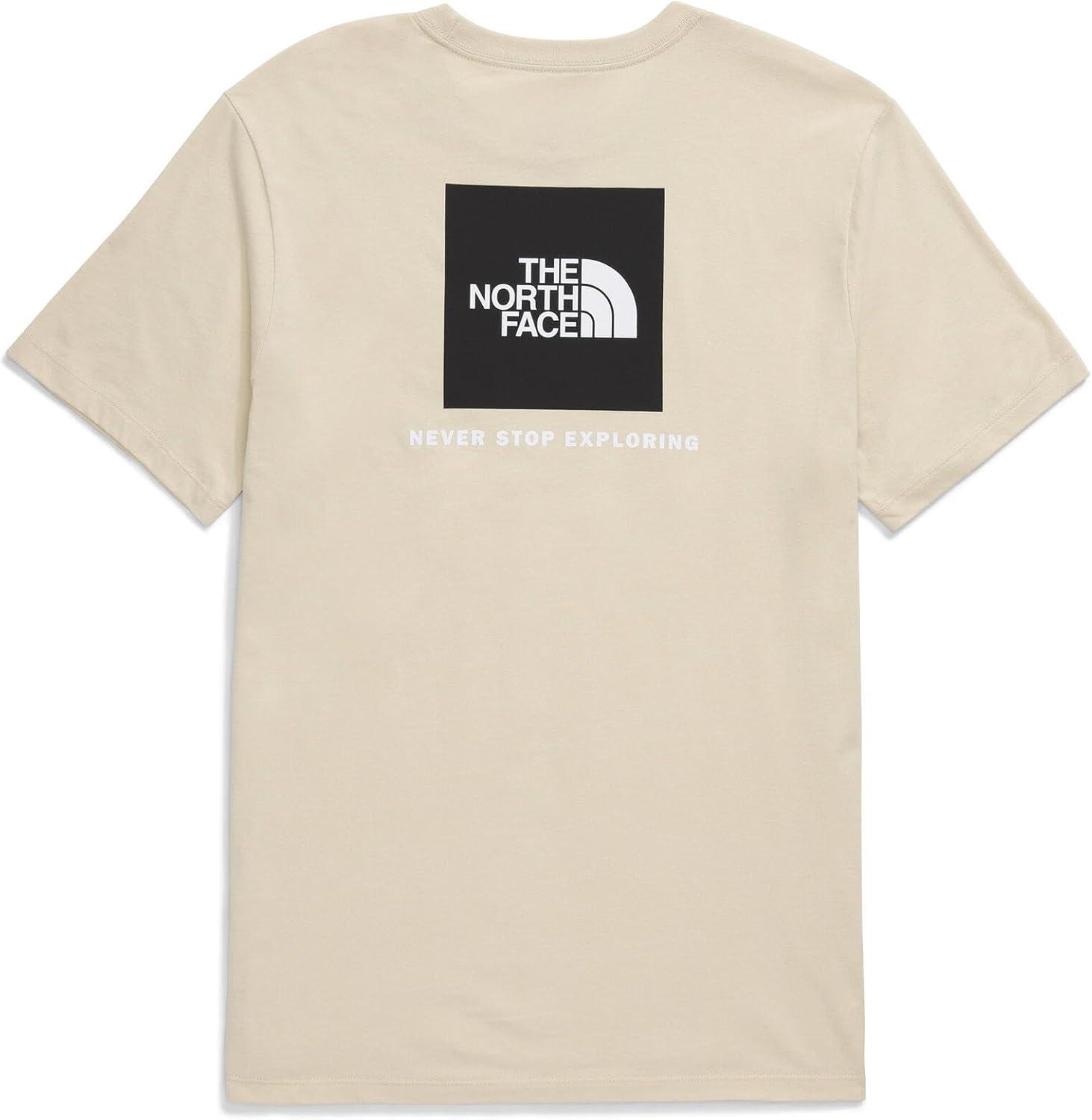 imageTHE NORTH FACE Mens Core Box NSE Short Sleeve Tee Branded Tshirt With a Ribbed CollarGravel