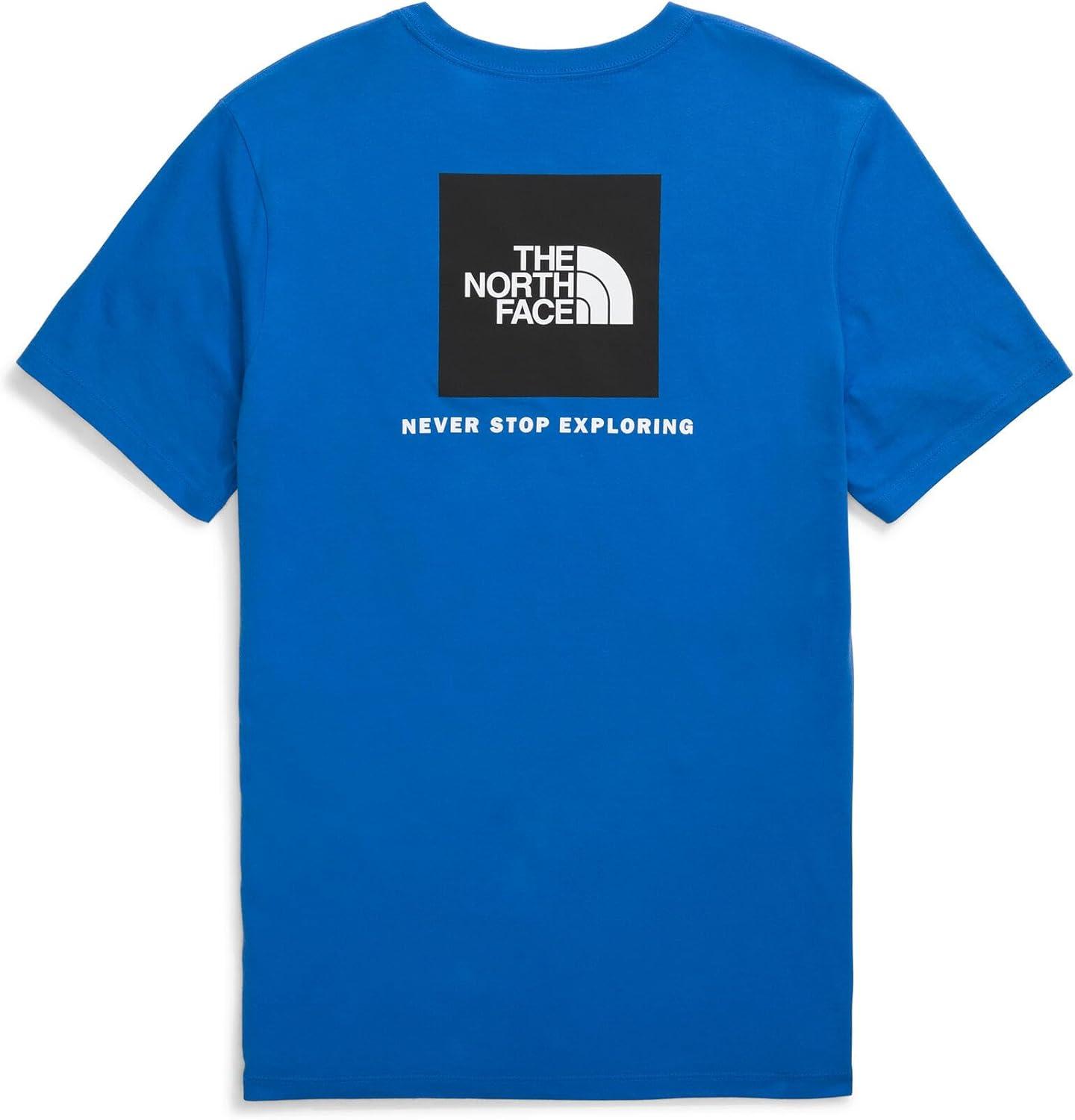 imageTHE NORTH FACE Mens Core Box NSE Short Sleeve Tee Branded Tshirt With a Ribbed CollarHero Blue