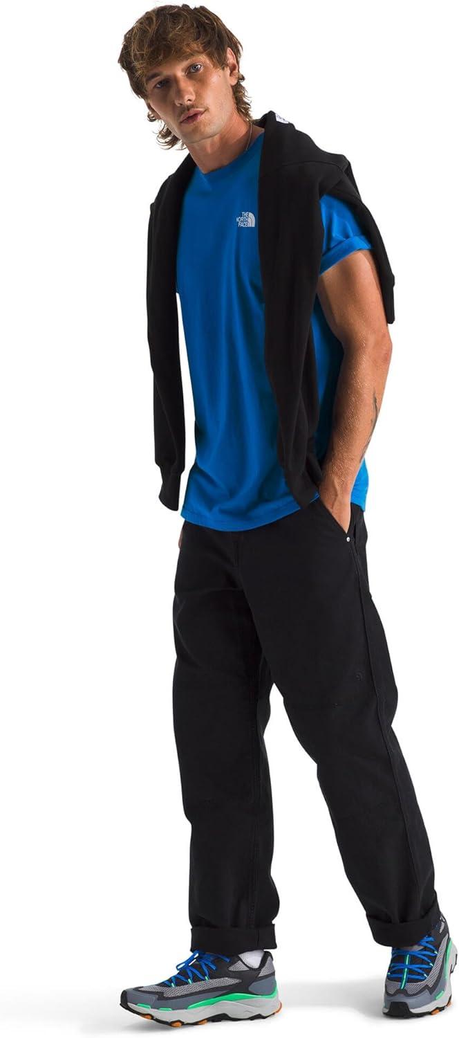 imageTHE NORTH FACE Mens Core Box NSE Short Sleeve Tee Branded Tshirt With a Ribbed CollarHero Blue