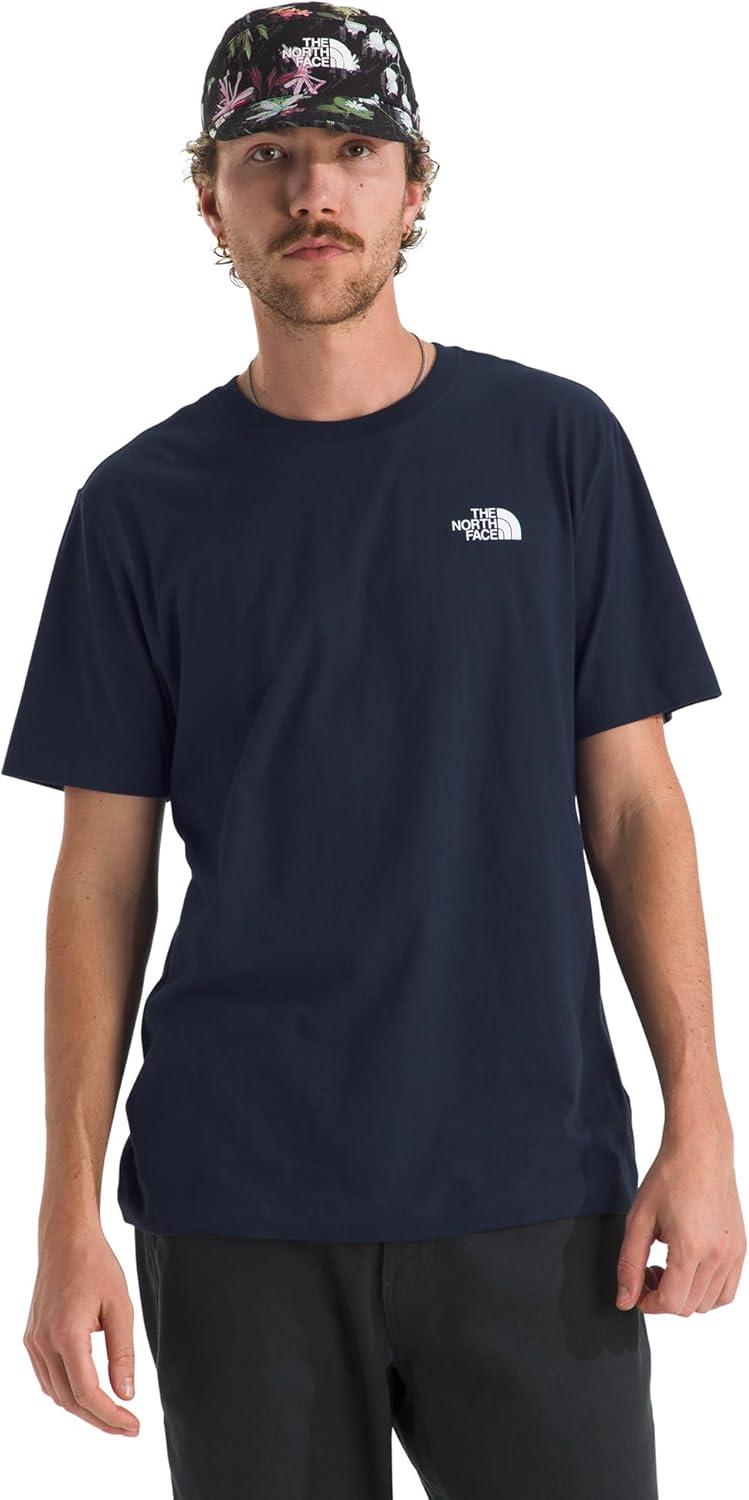imageTHE NORTH FACE Mens Core Box NSE Short Sleeve Tee Branded Tshirt With a Ribbed CollarSummit Navy