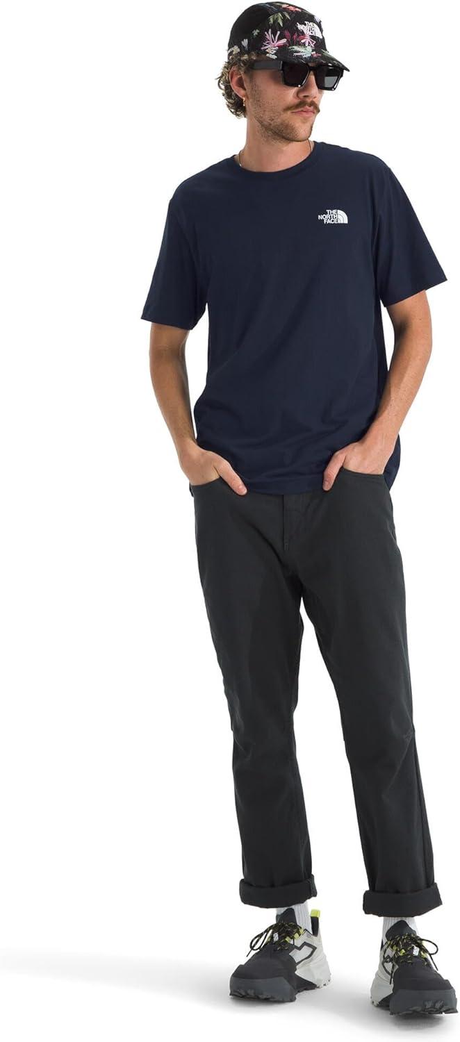 imageTHE NORTH FACE Mens Core Box NSE Short Sleeve Tee Branded Tshirt With a Ribbed CollarSummit Navy