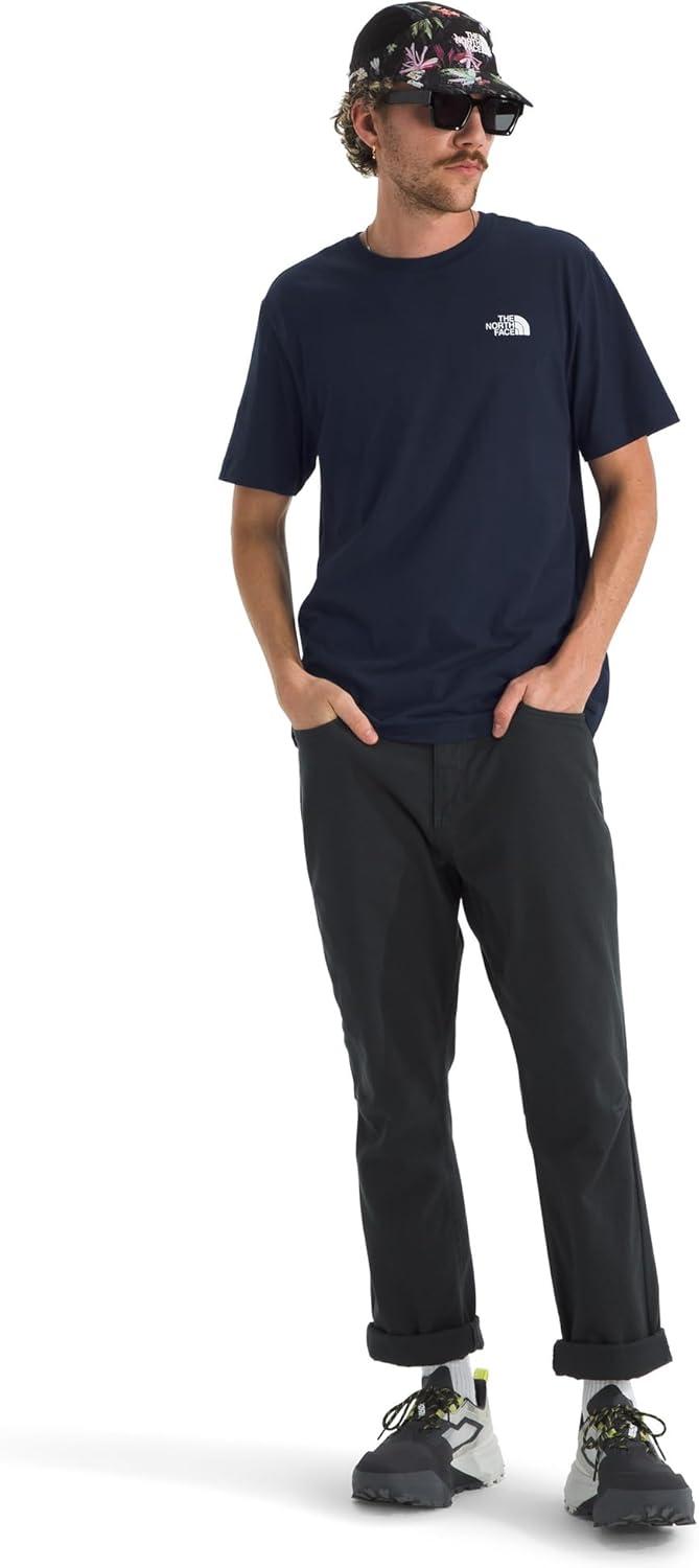 imageTHE NORTH FACE Mens Core Box NSE Short Sleeve Tee Branded Tshirt With a Ribbed CollarSummit Navy