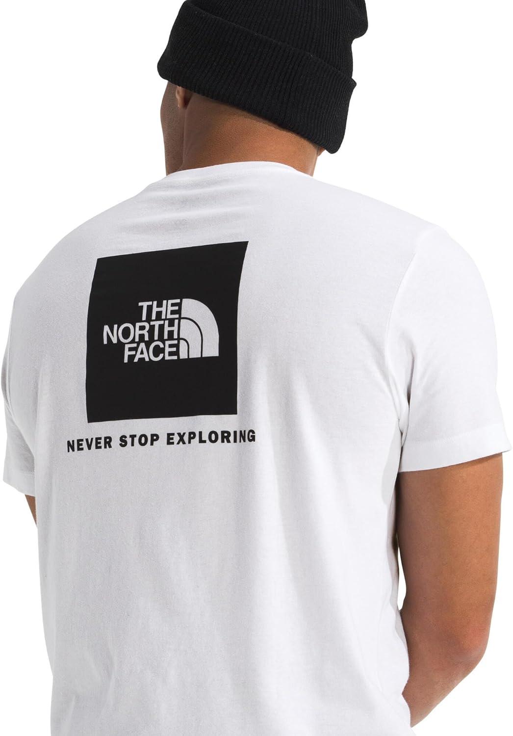 imageTHE NORTH FACE Mens Core Box NSE Short Sleeve Tee Branded Tshirt With a Ribbed CollarTnf White