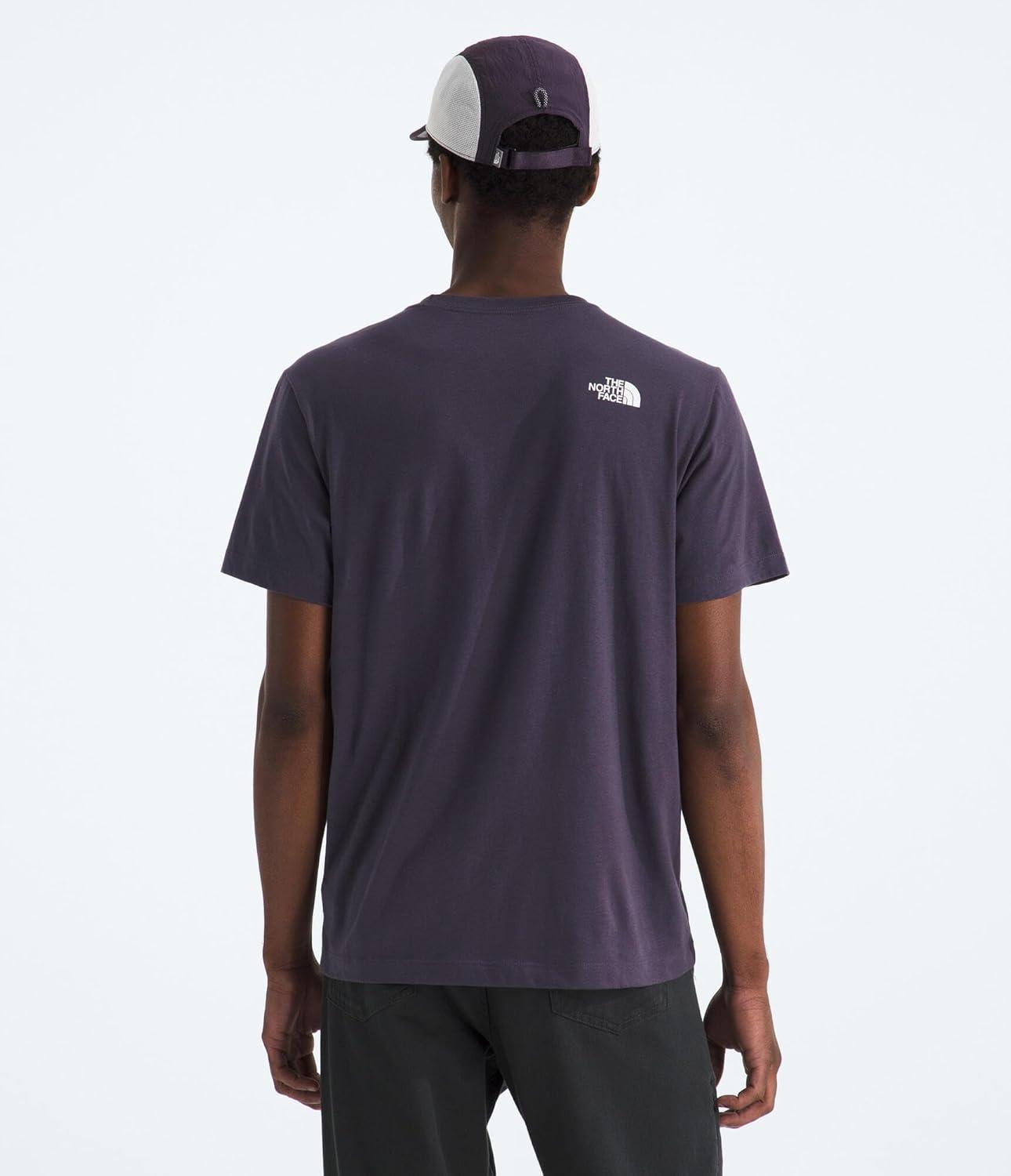 imageTHE NORTH FACE Mens Core Half Dome Shortsleeve Tee Regular Fit Cotton Shirt With Graphic Design amp Ribbed CollarEndless Dusk