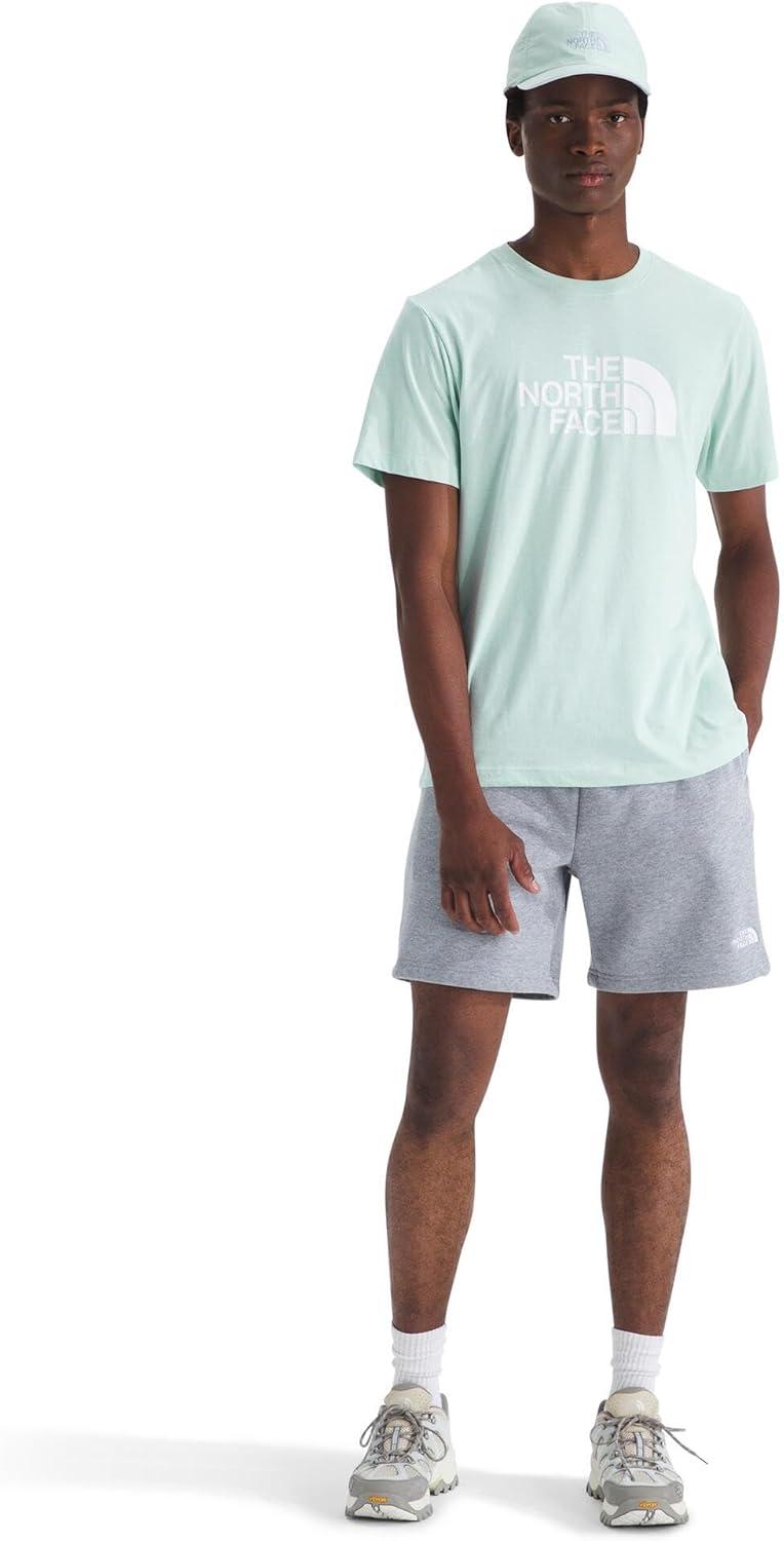 imageTHE NORTH FACE Mens Core Half Dome Shortsleeve Tee Regular Fit Cotton Shirt With Graphic Design amp Ribbed CollarOpal Frost