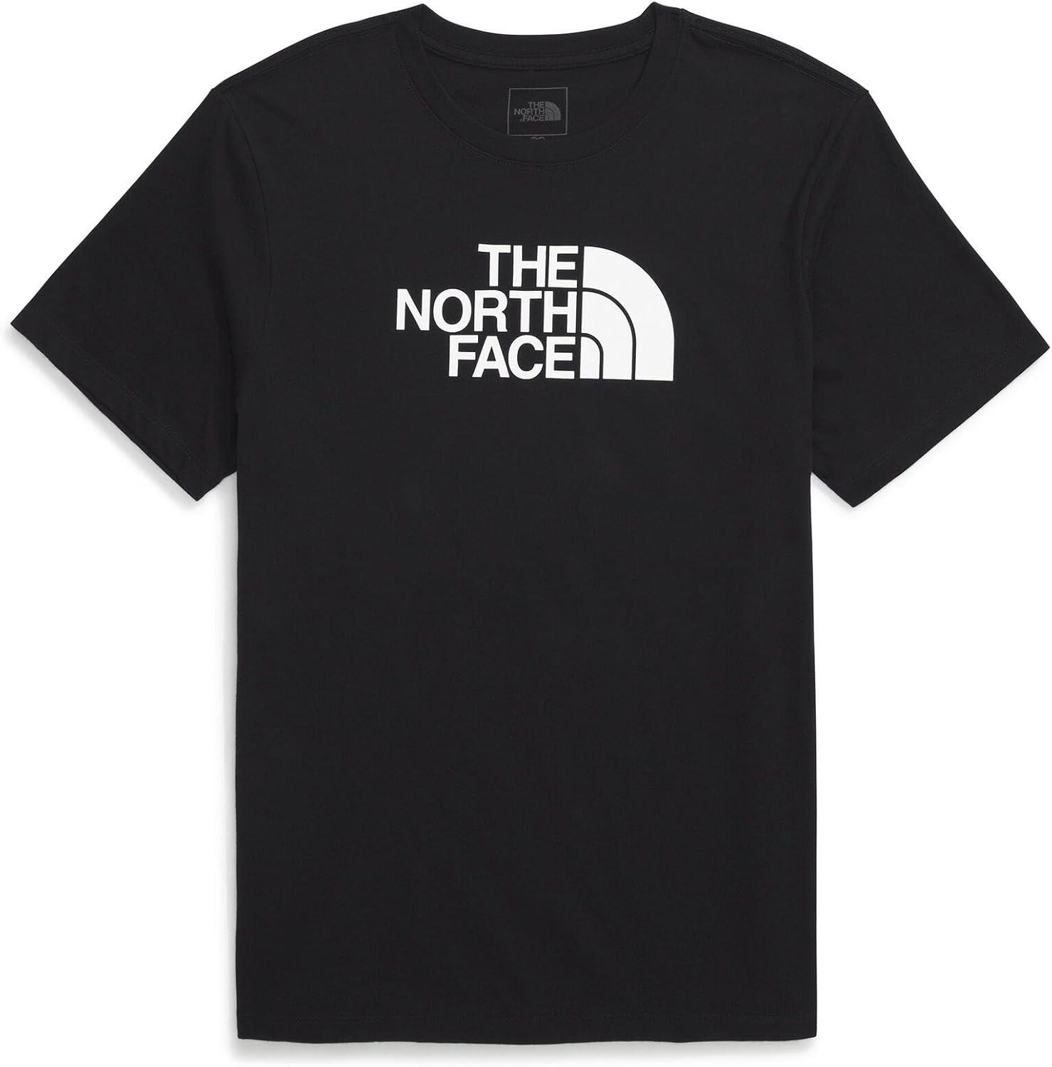 imageTHE NORTH FACE Mens Core Half Dome Shortsleeve Tee Regular Fit Cotton Shirt With Graphic Design amp Ribbed CollarTnf BlackTnf White