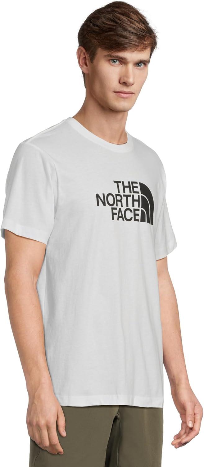 imageTHE NORTH FACE Mens Core Half Dome Shortsleeve Tee Regular Fit Cotton Shirt With Graphic Design amp Ribbed CollarTnf WhiteTnf Black