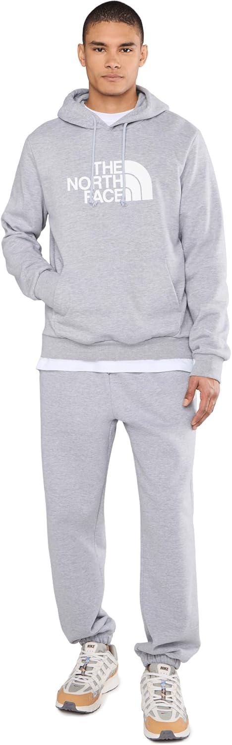 imageTHE NORTH FACE Mens Evolution Half Dome Hoodie Sweatshirt With 2 Piece Hood Adjustable Drawcord Kangaroo Hand PocketTnf Pale Grey Heather
