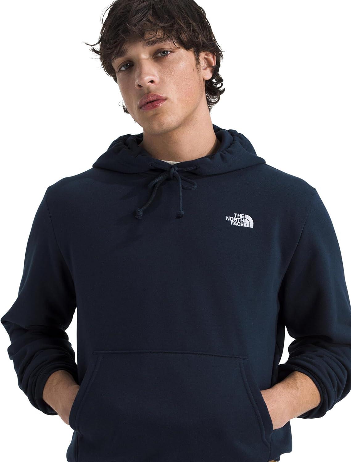 imageTHE NORTH FACE Mens Evolution Simple Dome Hoodie Standard amp Big Size Hood With Adjustable Drawcord Kangaroo PocketSummit Navy