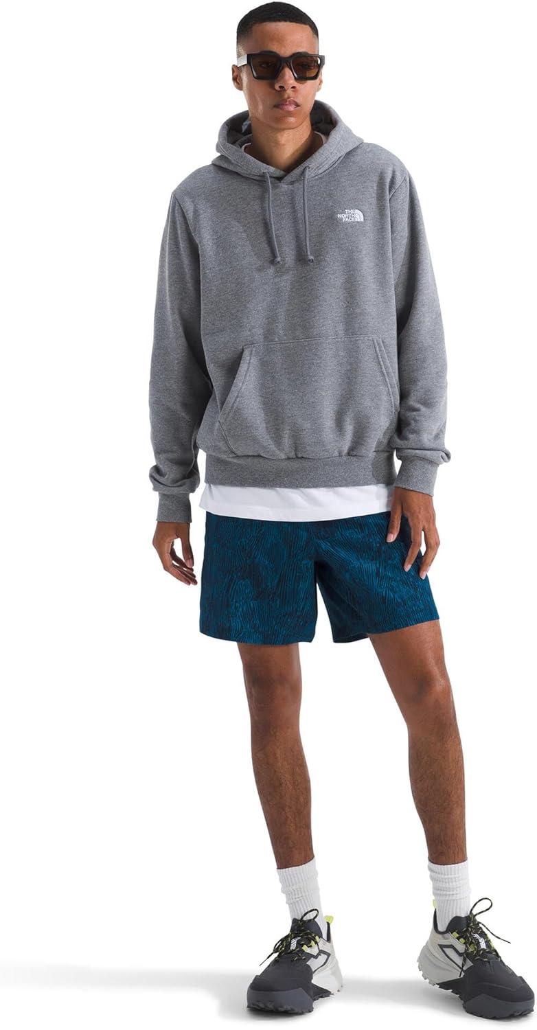imageTHE NORTH FACE Mens Evolution Simple Dome Hoodie Standard amp Big Size Hood With Adjustable Drawcord Kangaroo PocketTnf Mid Grey Heather