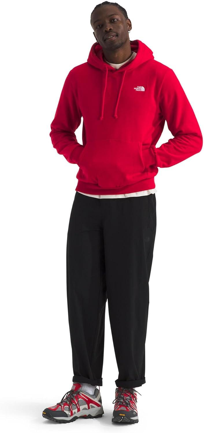imageTHE NORTH FACE Mens Evolution Simple Dome Hoodie Standard amp Big Size Hood With Adjustable Drawcord Kangaroo PocketTnf Red