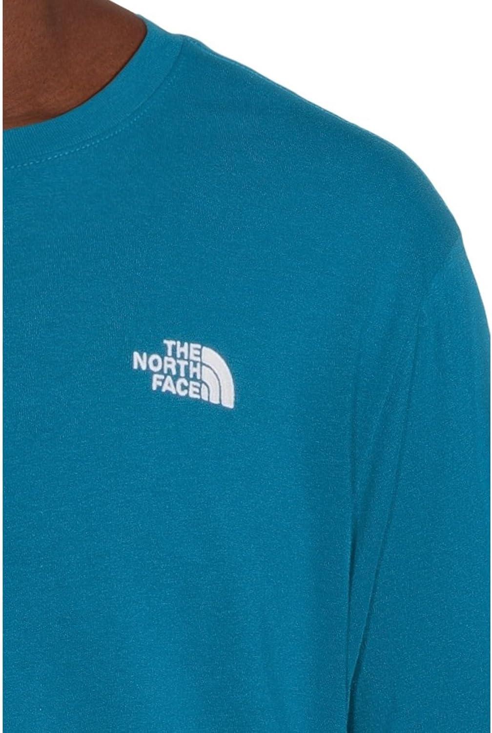 imageTHE NORTH FACE Mens Evolution Simple Dome Longsleeve Tee Cotton Shirt With the Classic LogoDusk Blue