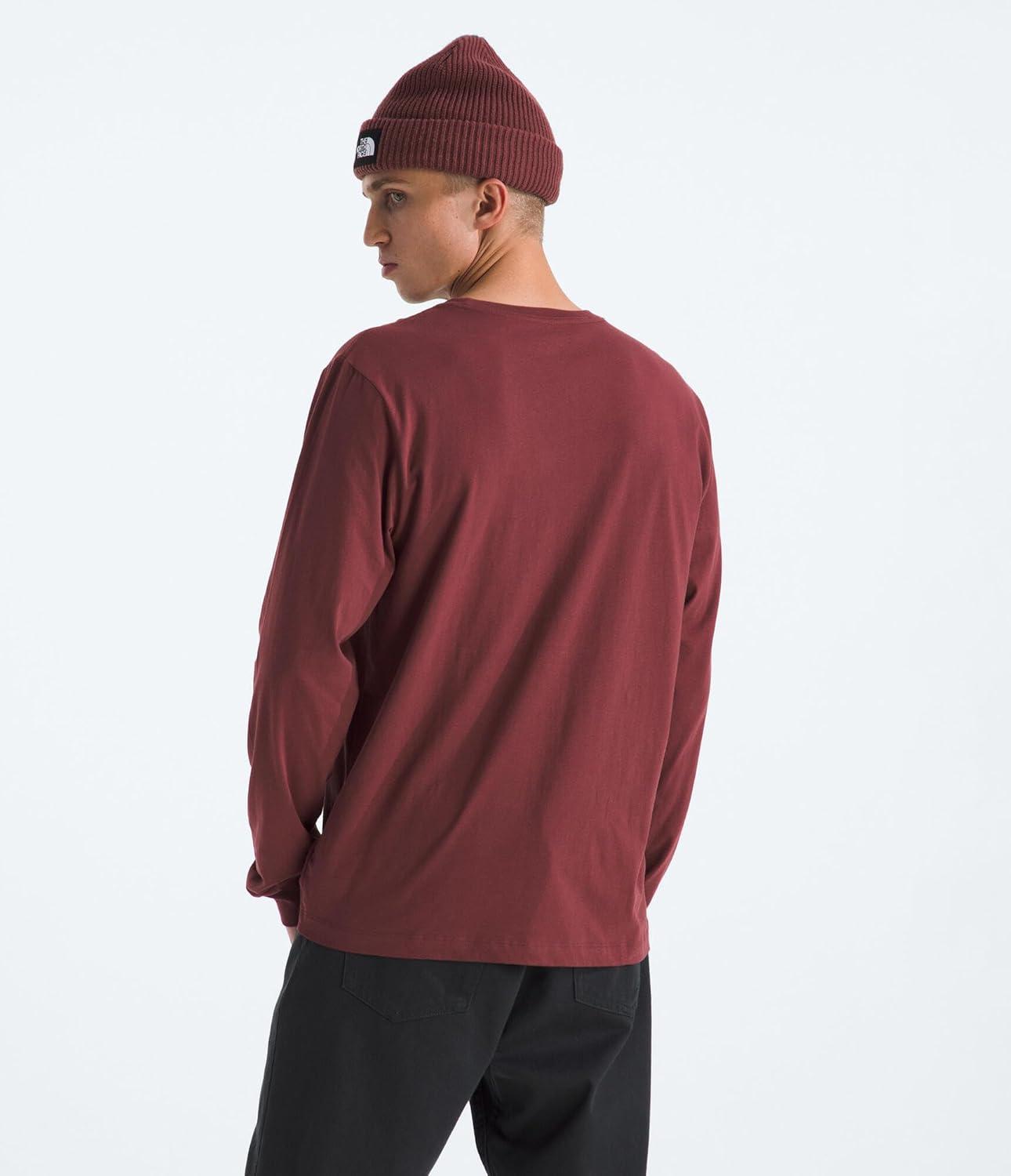 imageTHE NORTH FACE Mens Evolution Simple Dome Longsleeve Tee Cotton Shirt With the Classic LogoSumac