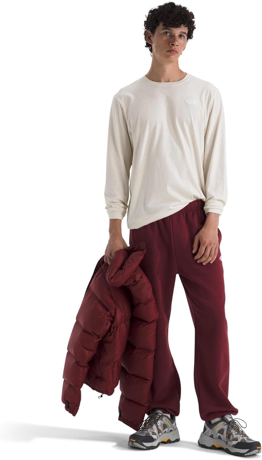 imageTHE NORTH FACE Mens Evolution Simple Dome Longsleeve Tee Cotton Shirt With the Classic LogoWhite Dune