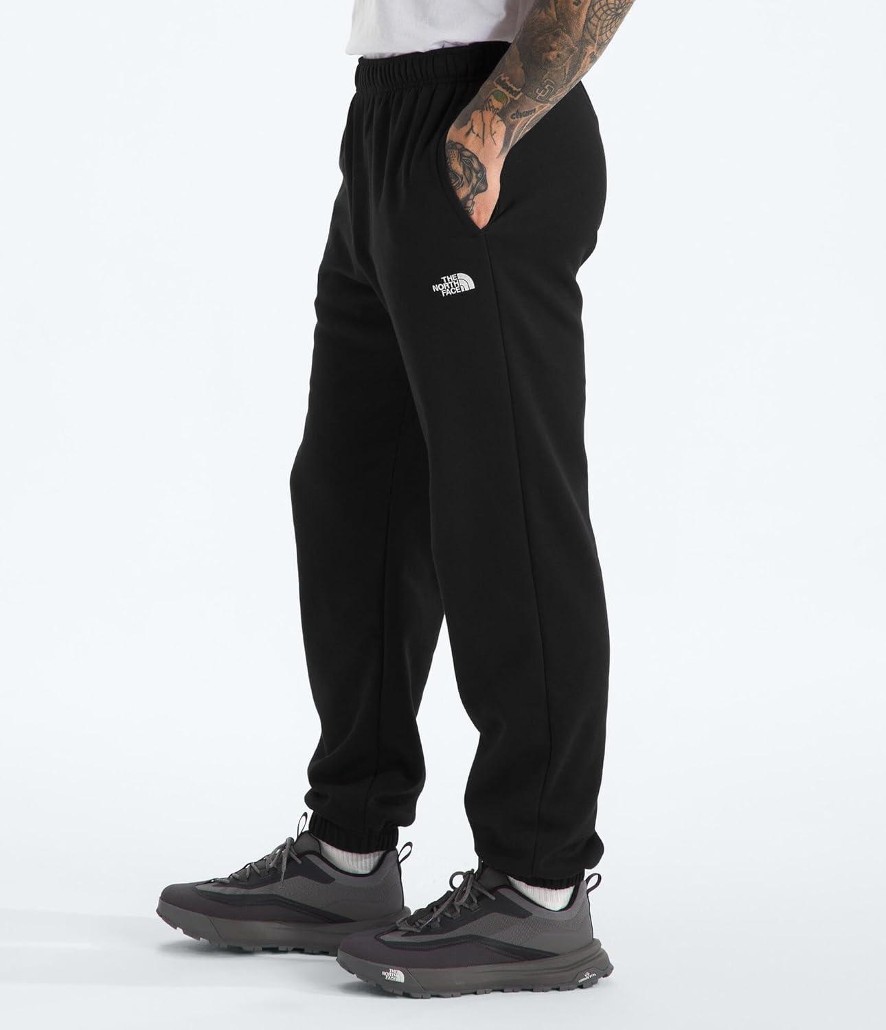 imageTHE NORTH FACE Mens Evolution Simple Dome Pant Elastic Waistband With Adjustable Drawcord Hand Pockets Elasticated CuffsTnf Black