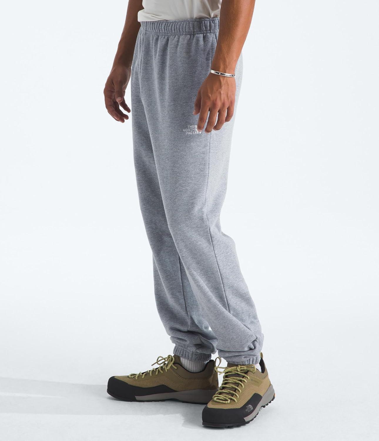 imageTHE NORTH FACE Mens Evolution Simple Dome Pant Elastic Waistband With Adjustable Drawcord Hand Pockets Elasticated CuffsTnf Pale Grey Heather