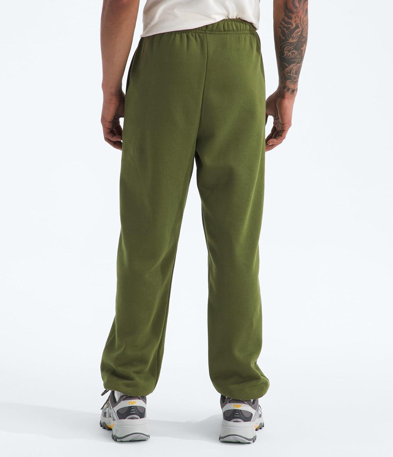 imageTHE NORTH FACE Mens Evolution Simple Dome Pant Elastic Waistband With Adjustable Drawcord Hand Pockets Elasticated CuffsWoodland Green