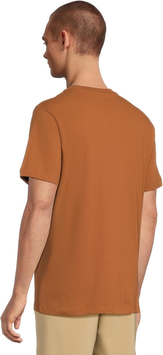 imageTHE NORTH FACE Mens Evolution Simple Dome Shortsleeve Tee Standard amp Big Size Cotton Shirt With the Classic LogoBurnt Umber
