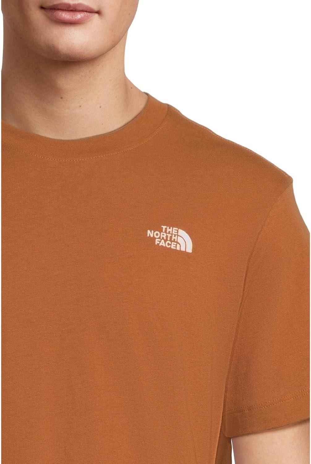 imageTHE NORTH FACE Mens Evolution Simple Dome Shortsleeve Tee Standard amp Big Size Cotton Shirt With the Classic LogoBurnt Umber
