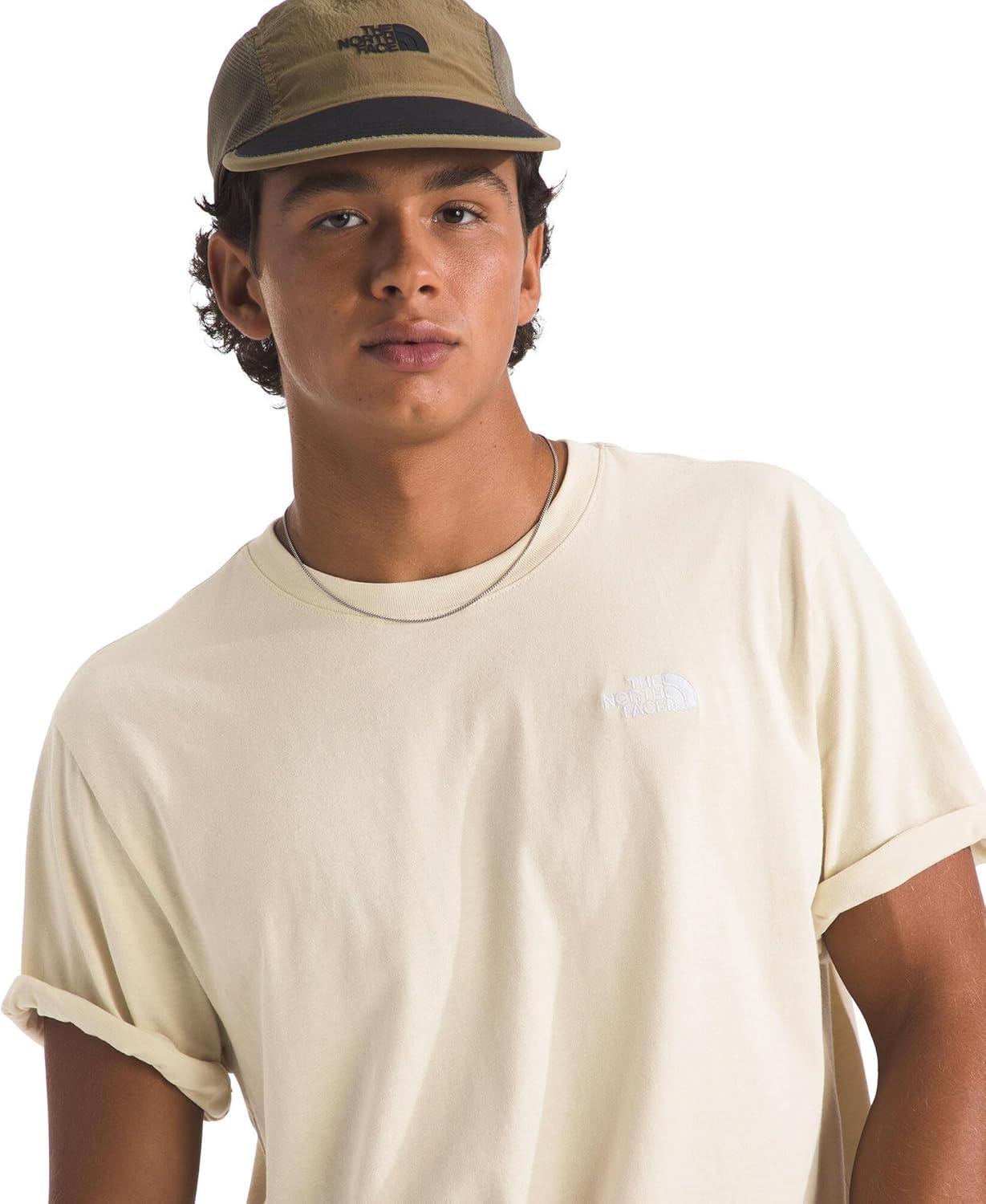 imageTHE NORTH FACE Mens Evolution Simple Dome Shortsleeve Tee Standard amp Big Size Cotton Shirt With the Classic LogoDesert Stone