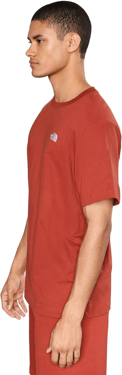 imageTHE NORTH FACE Mens Evolution Simple Dome Shortsleeve Tee Standard amp Big Size Cotton Shirt With the Classic LogoIron Clay