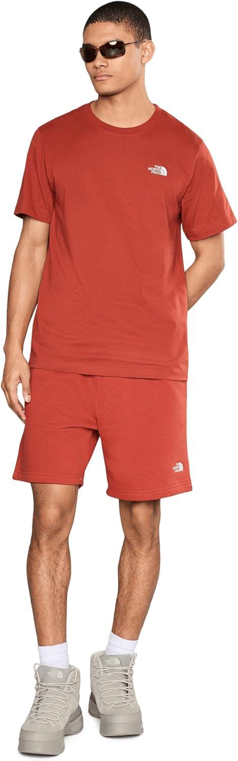 imageTHE NORTH FACE Mens Evolution Simple Dome Shortsleeve Tee Standard amp Big Size Cotton Shirt With the Classic LogoIron Clay