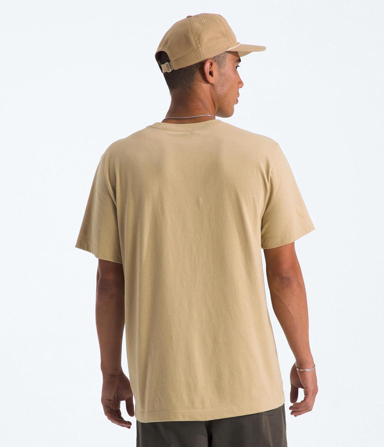 imageTHE NORTH FACE Mens Evolution Simple Dome Shortsleeve Tee Standard amp Big Size Cotton Shirt With the Classic LogoKhaki Stone
