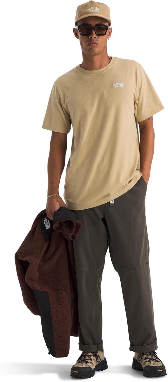 imageTHE NORTH FACE Mens Evolution Simple Dome Shortsleeve Tee Standard amp Big Size Cotton Shirt With the Classic LogoKhaki Stone