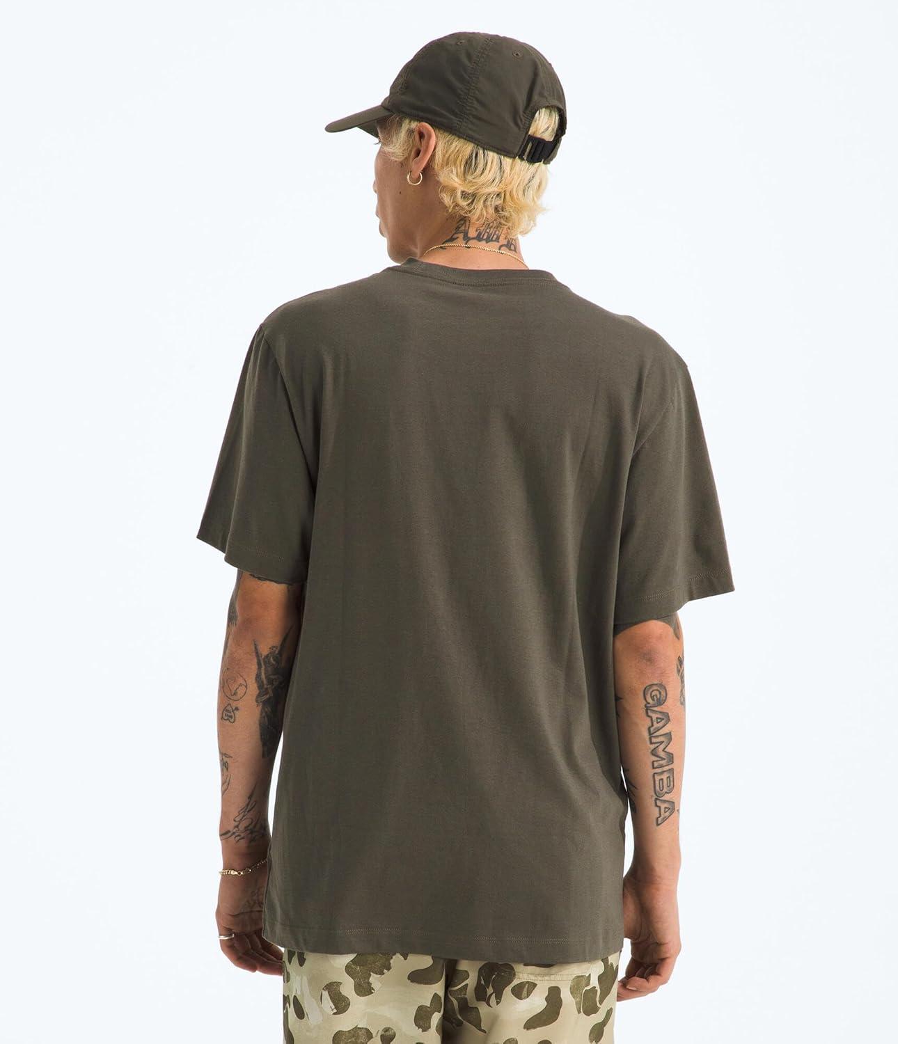 imageTHE NORTH FACE Mens Evolution Simple Dome Shortsleeve Tee Standard amp Big Size Cotton Shirt With the Classic LogoNew Taupe Green