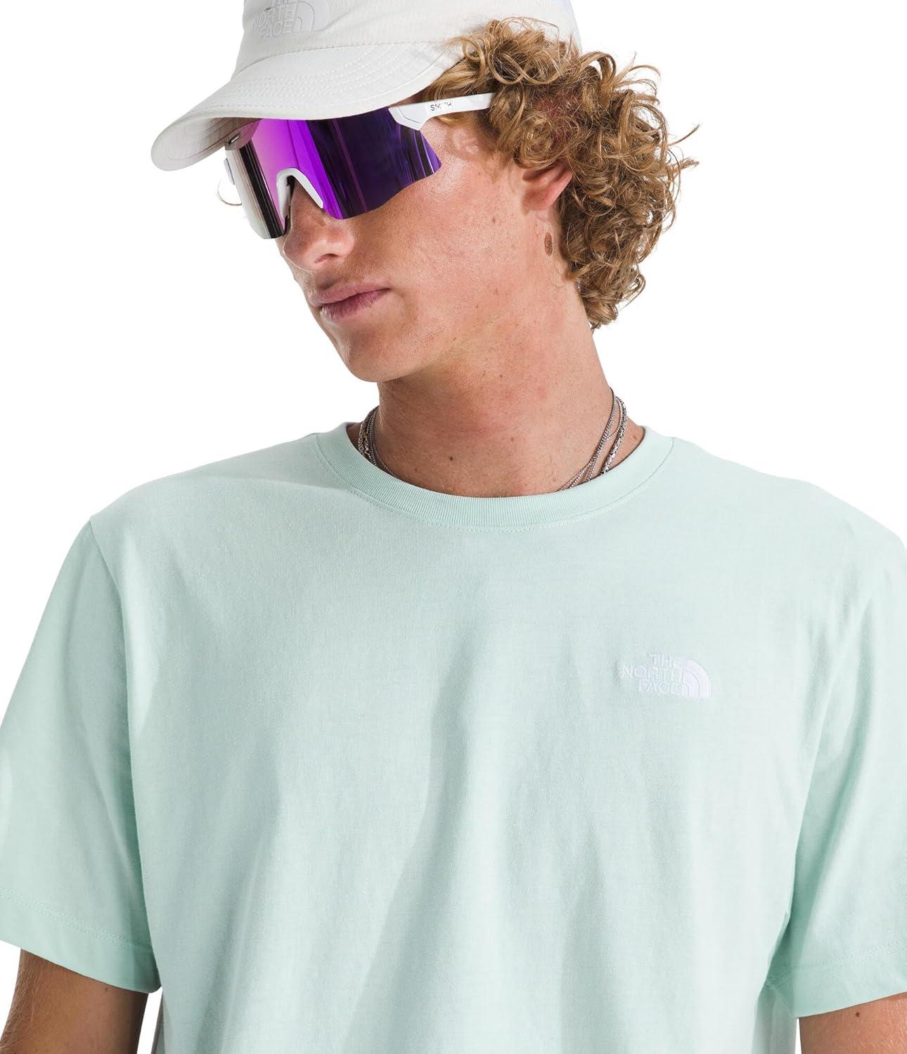 imageTHE NORTH FACE Mens Evolution Simple Dome Shortsleeve Tee Standard amp Big Size Cotton Shirt With the Classic LogoOpal Frost