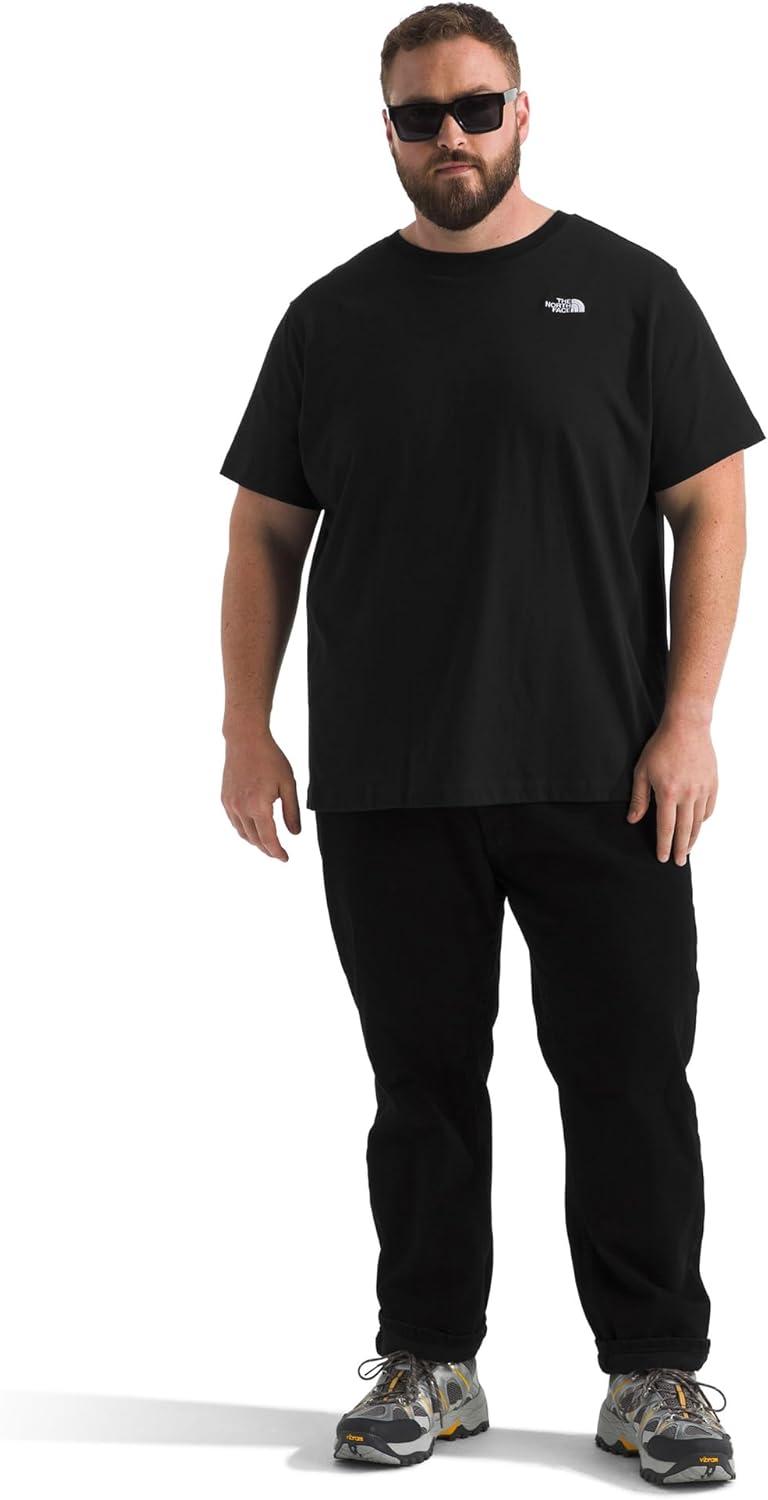 imageTHE NORTH FACE Mens Evolution Simple Dome Shortsleeve Tee Standard amp Big Size Cotton Shirt With the Classic LogoTnf Black