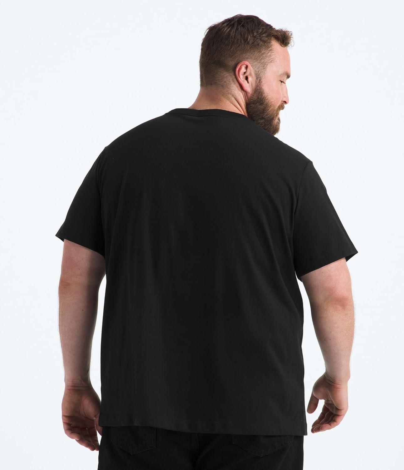 imageTHE NORTH FACE Mens Evolution Simple Dome Shortsleeve Tee Standard amp Big Size Cotton Shirt With the Classic LogoTnf Black