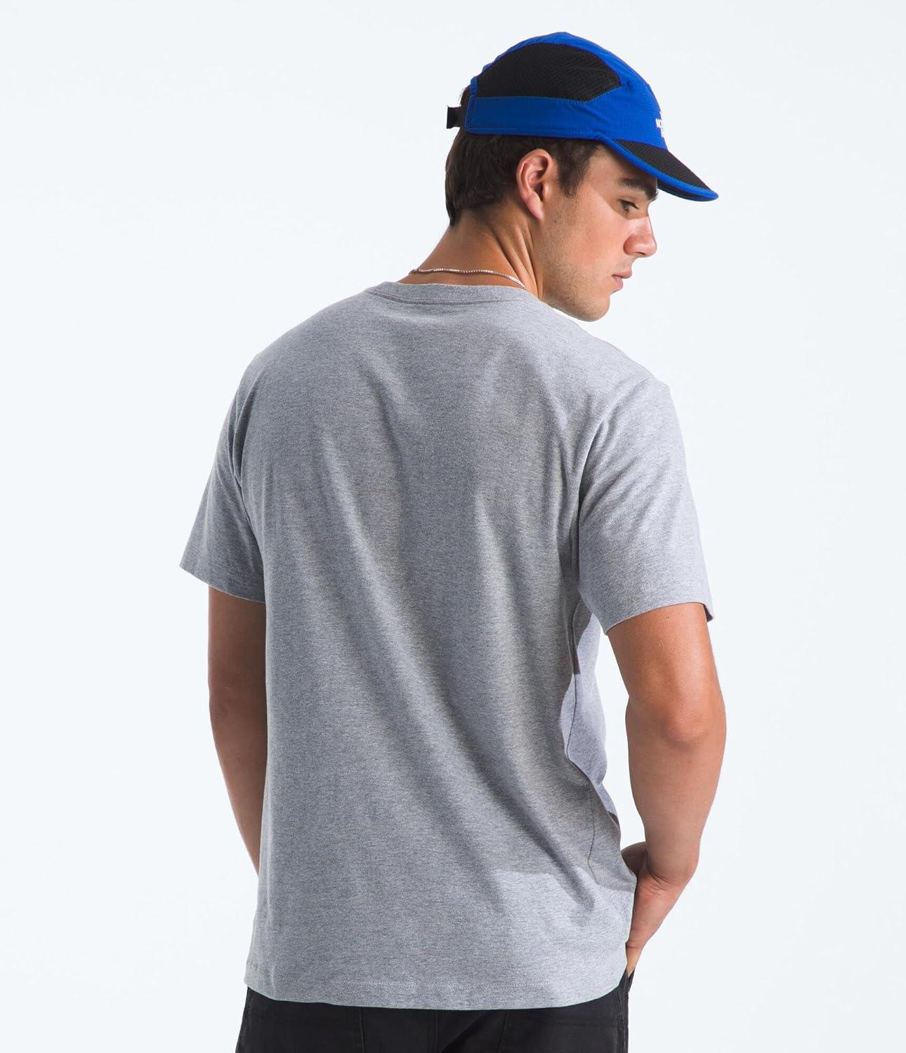 imageTHE NORTH FACE Mens Evolution Simple Dome Shortsleeve Tee Standard amp Big Size Cotton Shirt With the Classic LogoTnf Pale Grey Heather