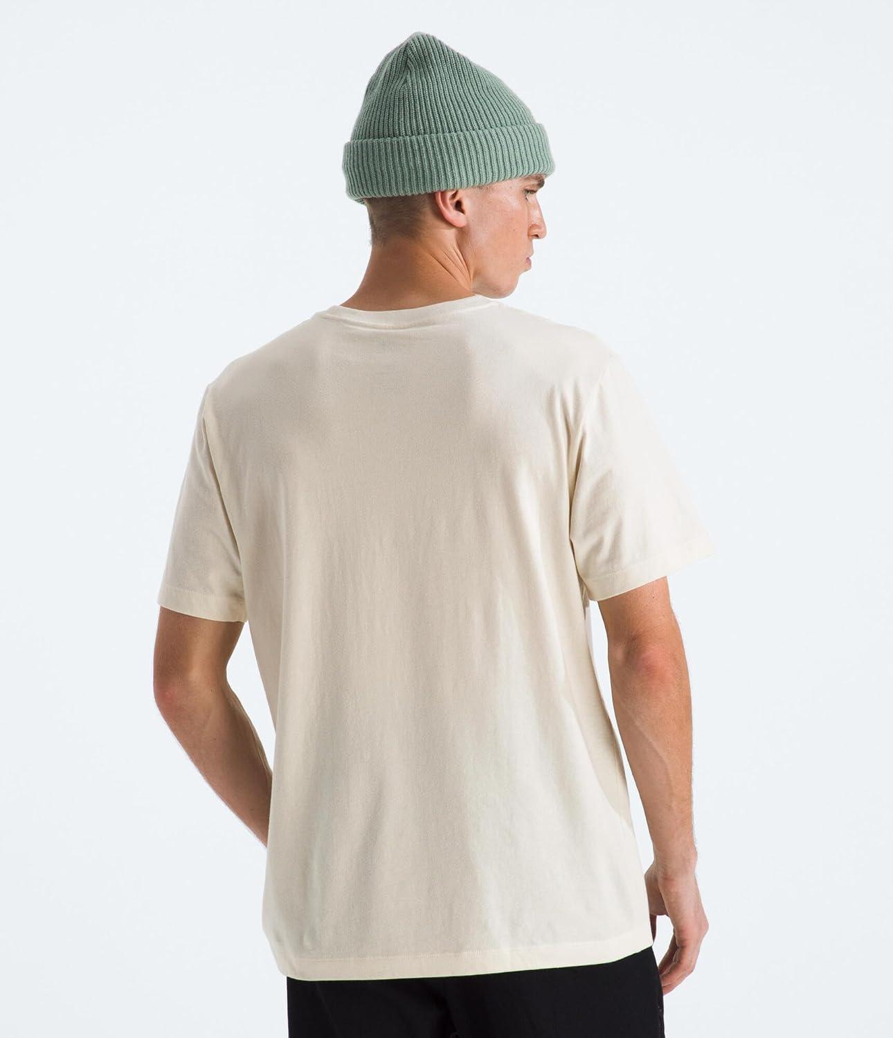 imageTHE NORTH FACE Mens Evolution Simple Dome Shortsleeve Tee Standard amp Big Size Cotton Shirt With the Classic LogoWhite Dune