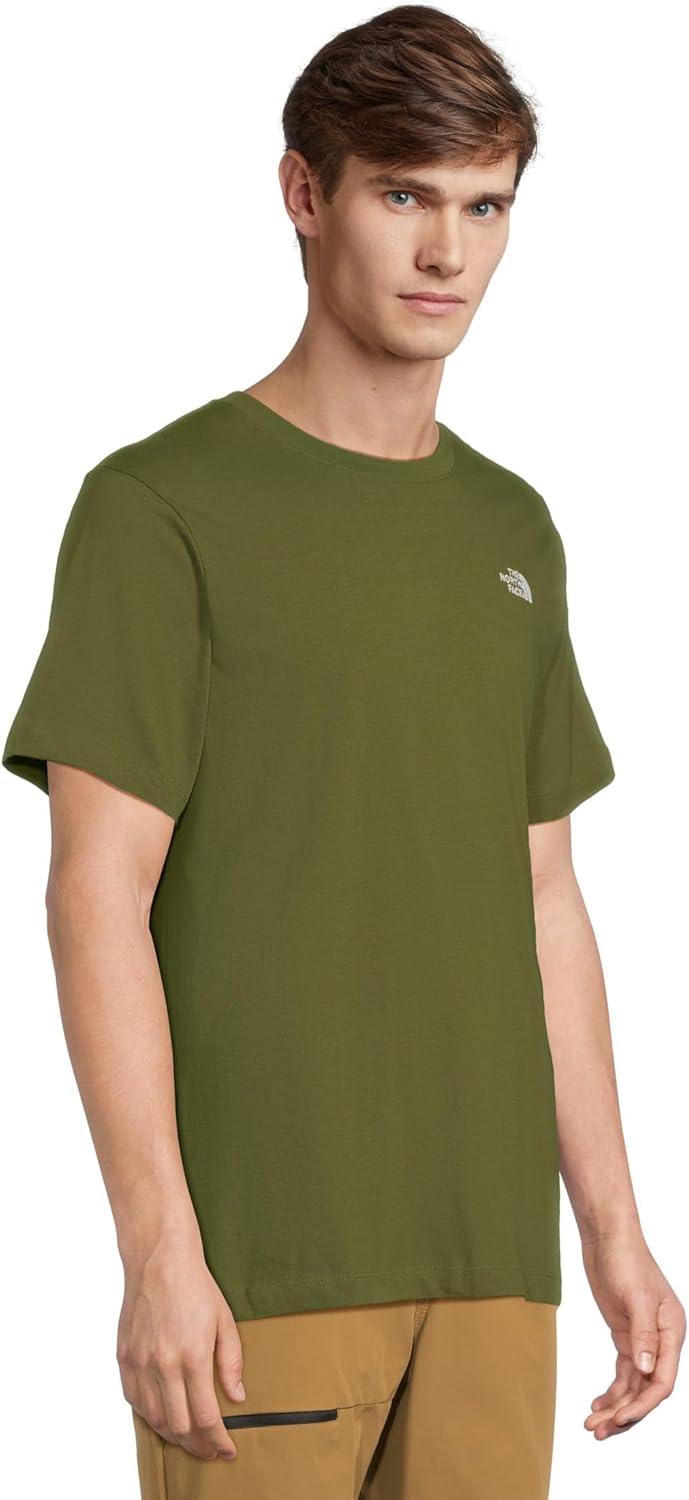 imageTHE NORTH FACE Mens Evolution Simple Dome Shortsleeve Tee Standard amp Big Size Cotton Shirt With the Classic LogoWoodland Green