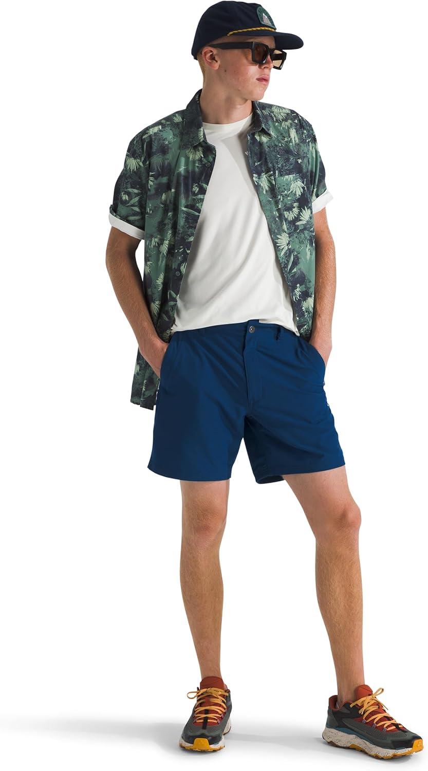 imageTHE NORTH FACE Mens Rolling Sun Packable Short PFAS FreeEstate Blue