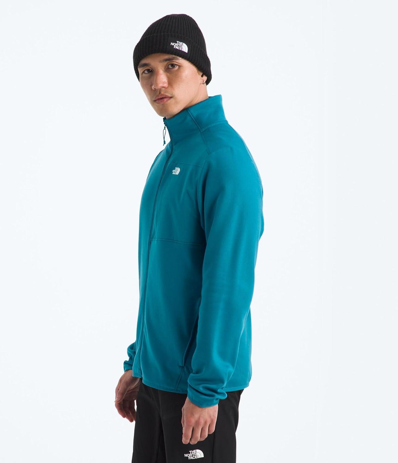 imageTHE NORTH FACE Mens TNF Performance Fleece Full Zip Jacket Lightweight Pullover With Zip PocketsDusk Blue