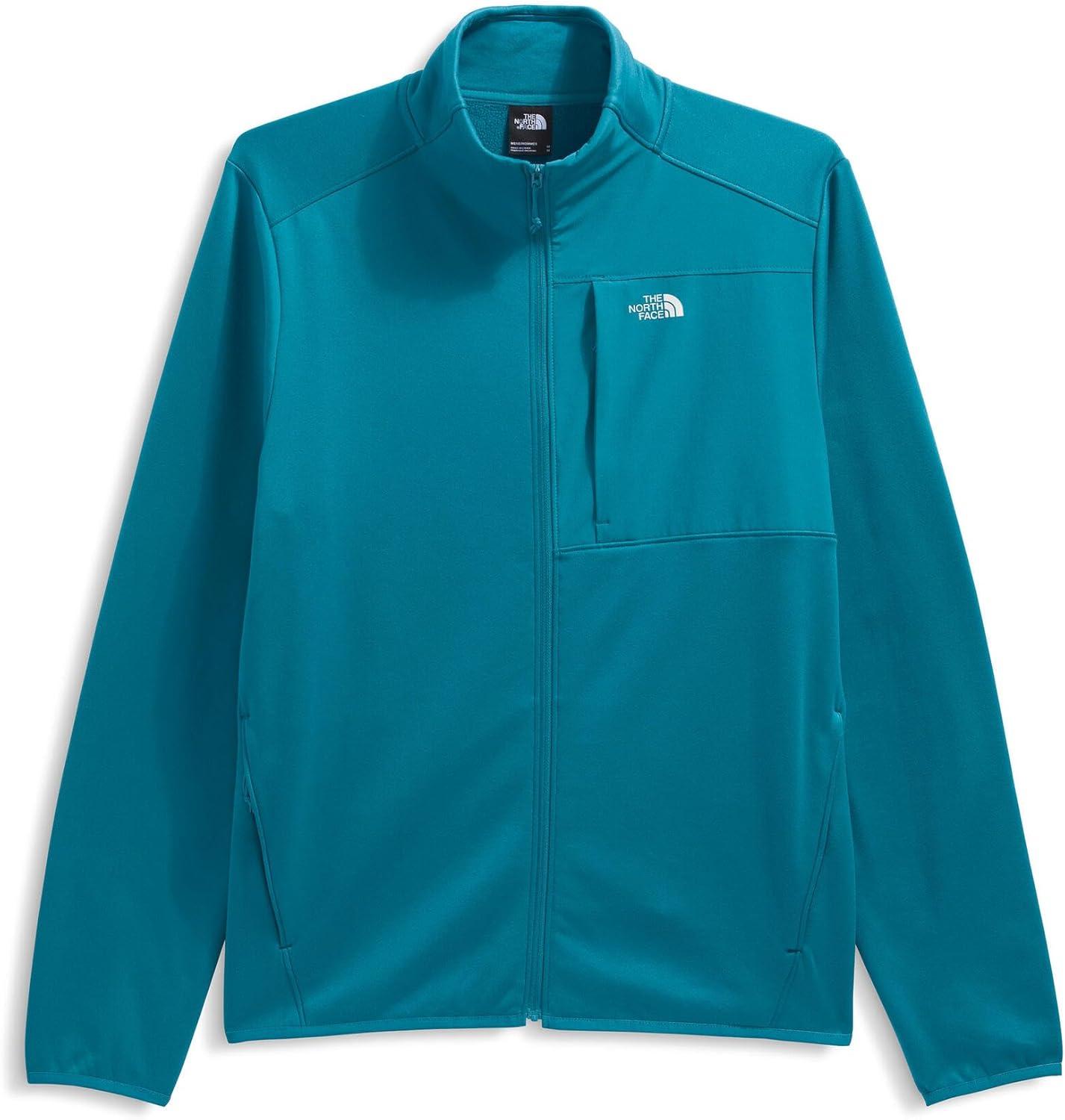 imageTHE NORTH FACE Mens TNF Performance Fleece Full Zip Jacket Lightweight Pullover With Zip PocketsDusk Blue