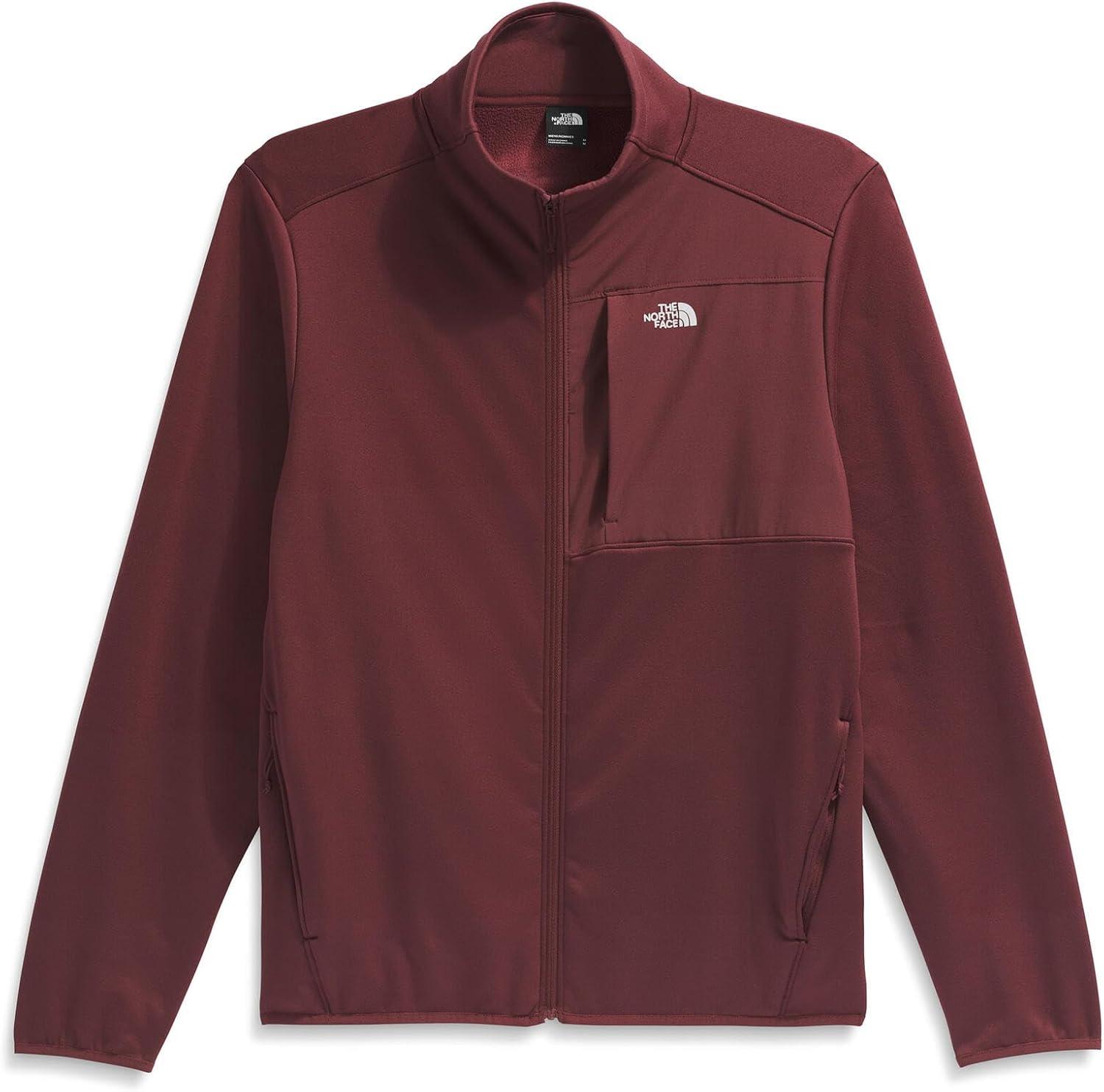 imageTHE NORTH FACE Mens TNF Performance Fleece Full Zip Jacket Lightweight Pullover With Zip PocketsSumac
