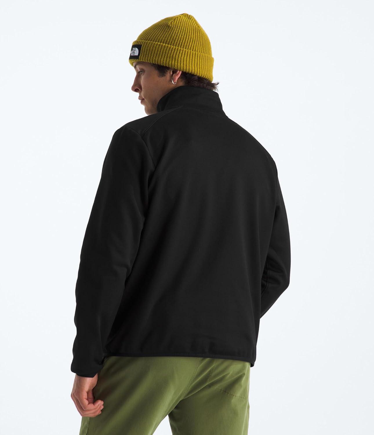 imageTHE NORTH FACE Mens TNF Performance Fleece Full Zip Jacket Lightweight Pullover With Zip PocketsTnf Black