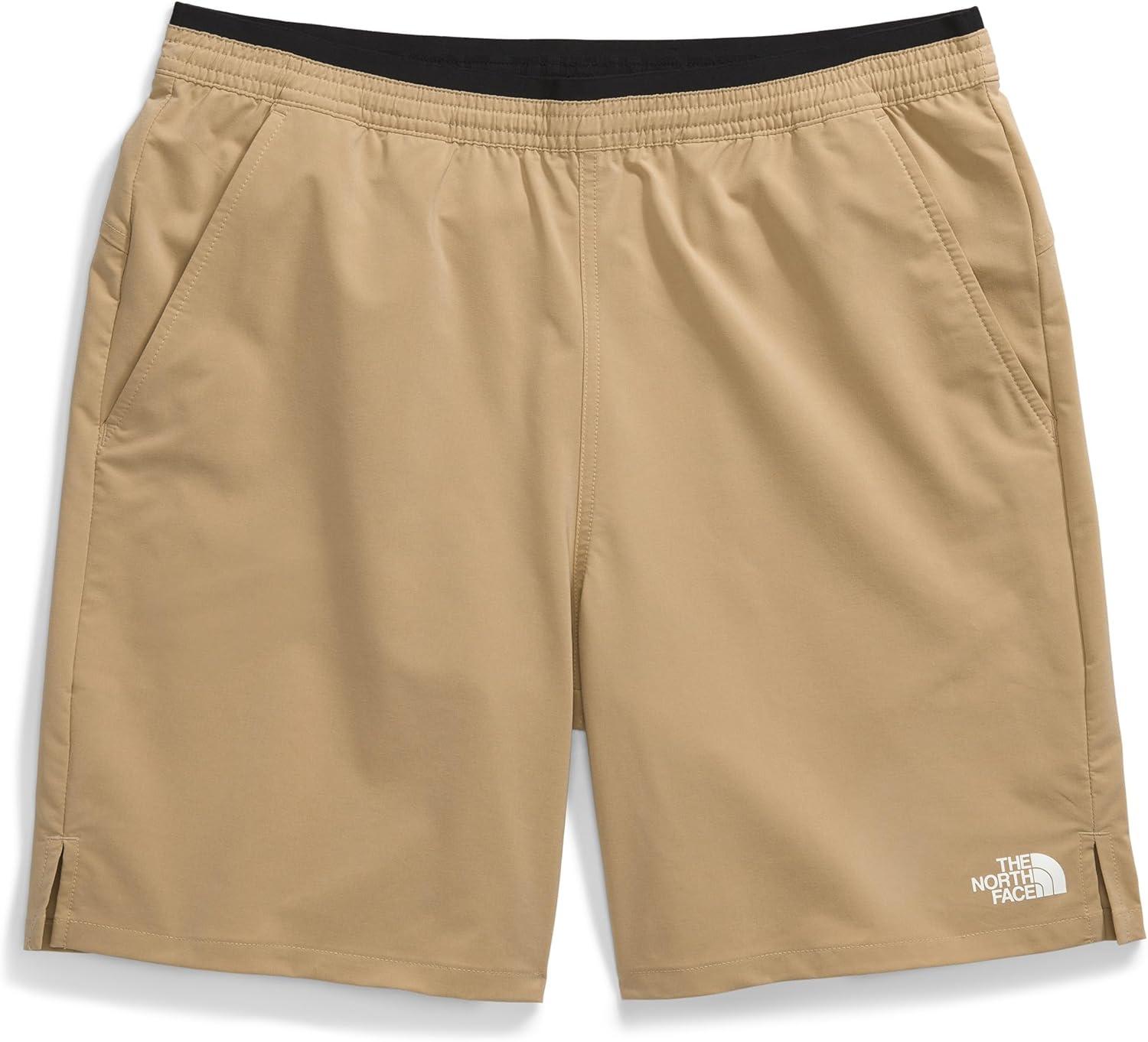 imageTHE NORTH FACE Mens Wander Short 20 Moisture Wicking Water Repellent Finish Internal DrawcordKhaki Stone