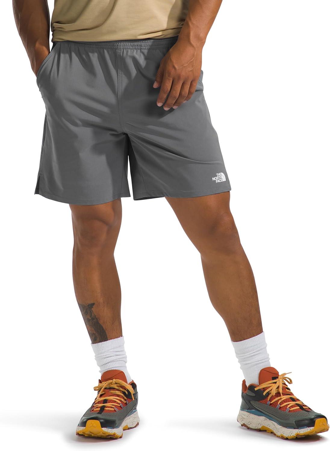 imageTHE NORTH FACE Mens Wander Short 20 Moisture Wicking Water Repellent Finish Internal DrawcordSmoked Pearl