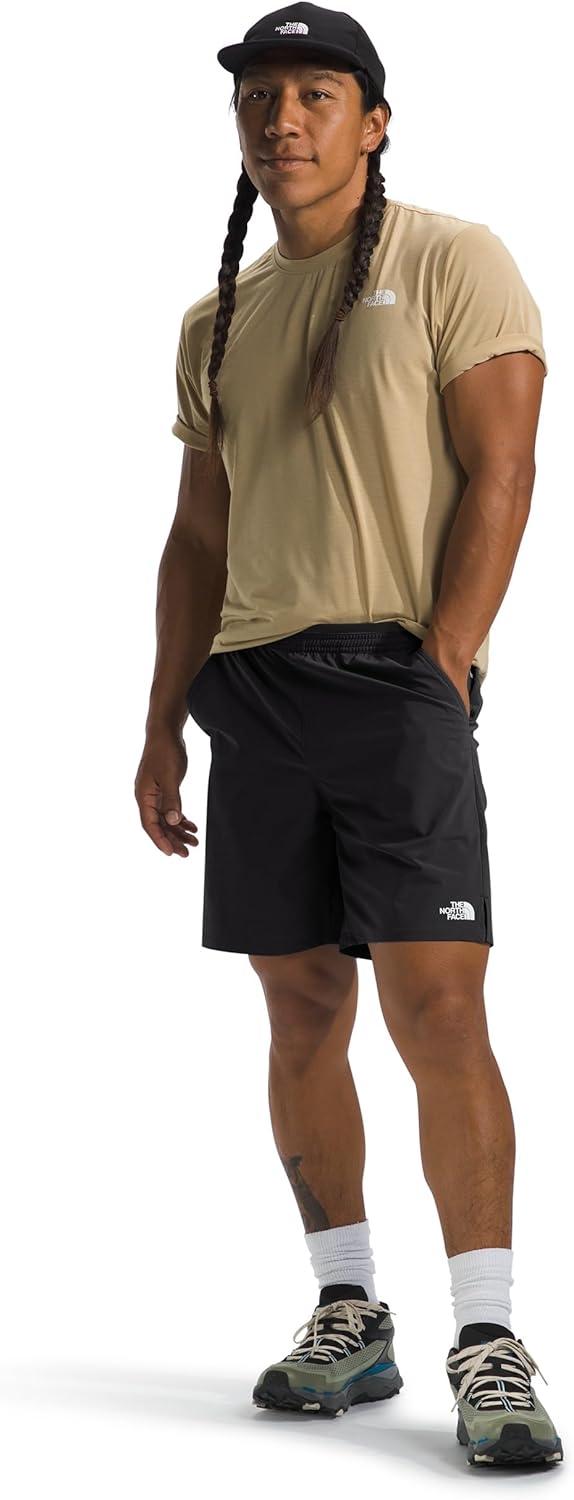 imageTHE NORTH FACE Mens Wander Short 20 Moisture Wicking Water Repellent Finish Internal DrawcordTnf Black