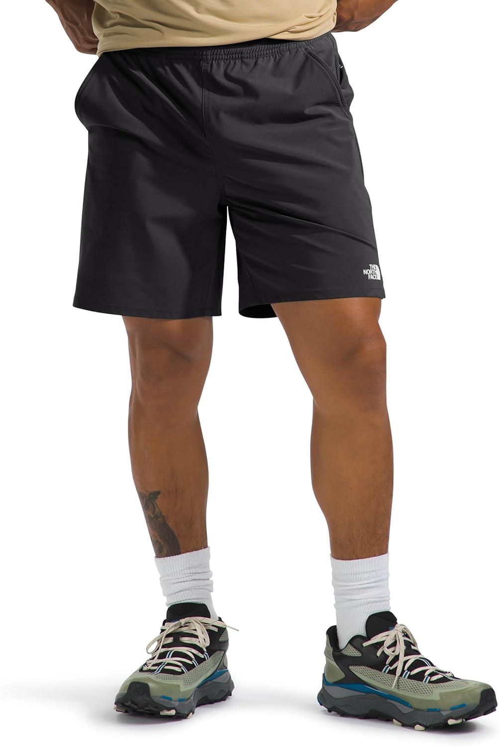 imageTHE NORTH FACE Mens Wander Short 20 Moisture Wicking Water Repellent Finish Internal DrawcordTnf Black