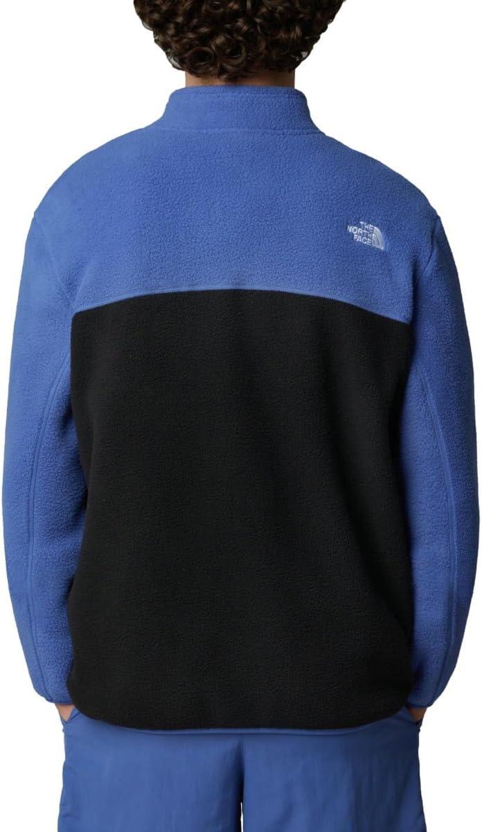 imageTHE NORTH FACE Mens Yumiori Full Zip Jacket Lightweight Fleece Coat With Embroidered Logo Zip PocketsTnf BlackIndigo PlumMeta Lime
