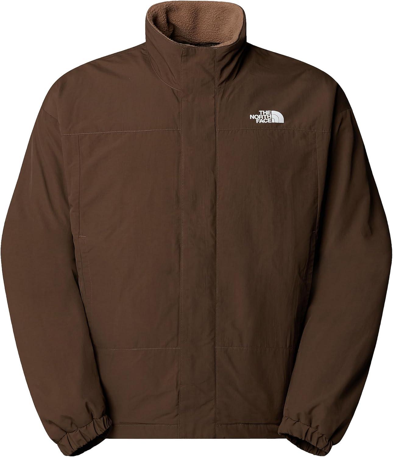 imageTHE NORTH FACE Mens Yumiori Reversible Jacket Water amp Wind Resistant Internal Cinch Cord Elastic Cuffs amp Zip PocketsSmokey BrownLatte