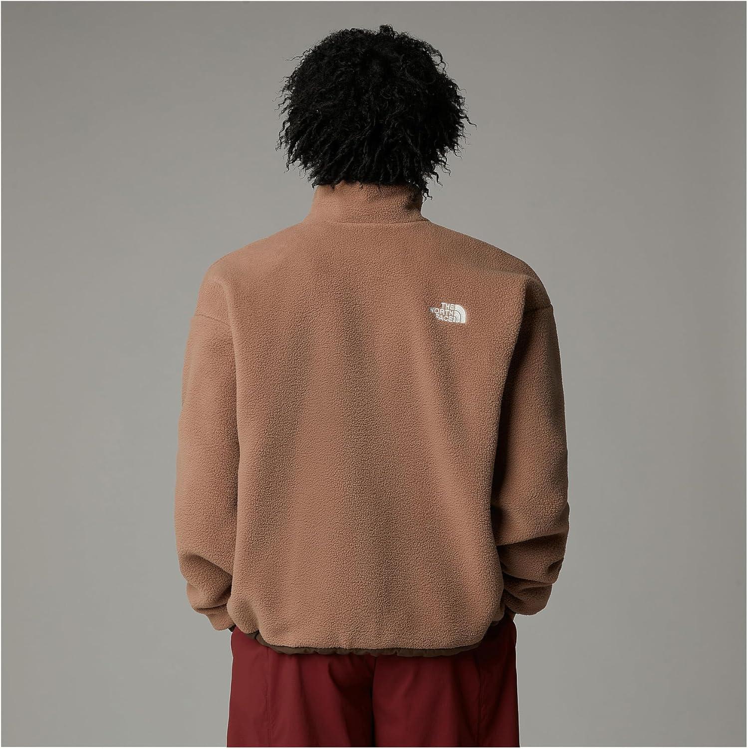 imageTHE NORTH FACE Mens Yumiori Reversible Jacket Water amp Wind Resistant Internal Cinch Cord Elastic Cuffs amp Zip PocketsSmokey BrownLatte