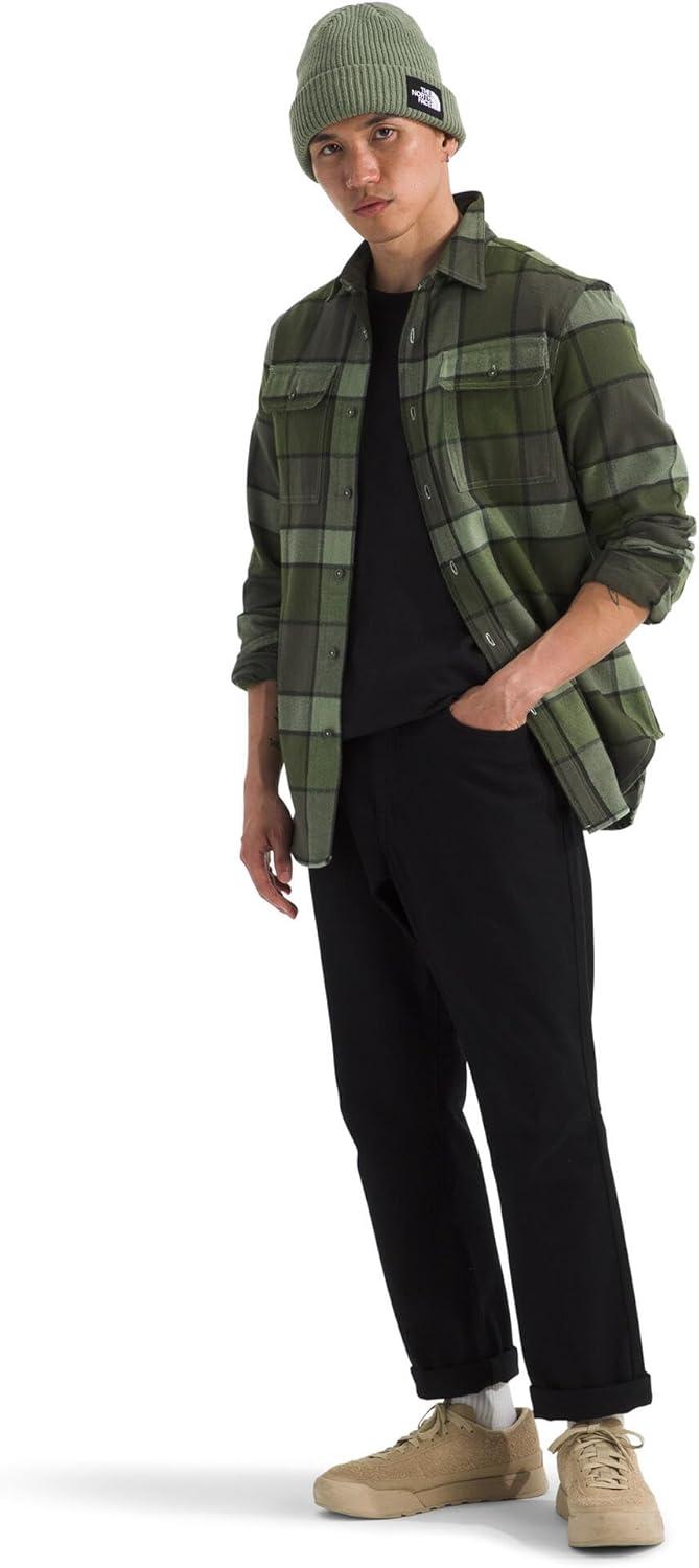 imageThe North FACE Mens Arroyo LongSleeve Flannel ButtonDown ShirtNew Taupe Green Macro Small Plaid