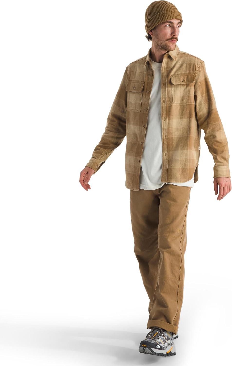 imageThe North FACE Mens Arroyo LongSleeve Flannel ButtonDown ShirtUtility Brown Tnf Shadow Plaid